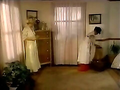 Lustful mistress seduces maid and makes her lick pussy