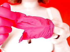 Underpants Play: Masturbation MILF with lace underwear, hot pierced pussy and lick after - Arya Grander