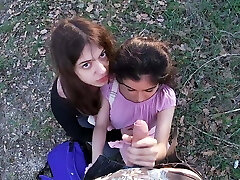 Having Joy with 2 Stranger Teens that come back from School