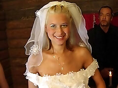Gang-bang with big busty bride