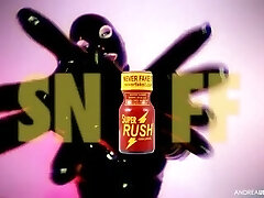 Latex Shemales and Poppers Jerk Off PMV