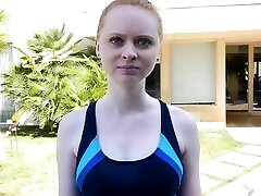 CFNMTeens - Pale Redhead Screwed By The Swimming Coach
