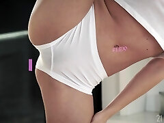 Attractive babe with juicy boobies Mia Split loves all the basic orgy poses