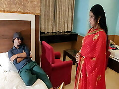 A Desi wife working in a hotel submitted to a Strong Guy