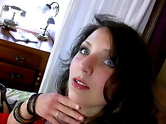 Milf with big draping tits and hairy slit rides stranger&rsquo;s hard cock