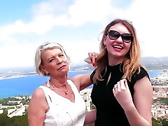 Eva, Sexy Grandmother, Shares a Dick with Young Lyna