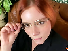 Horny Teacher Deepthroats Student Dick, Rough Poke - Facial