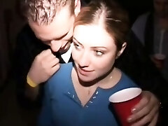 Huge-boobed college whore takes cumshot