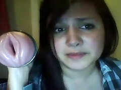 glorious tranny with a fleshlight