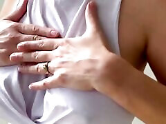 Sexy wet white shirt getting hosed down in freewww xideo com motion