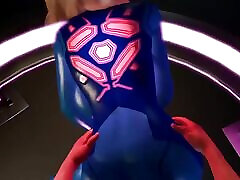 Samus Throws Her Perfect Suited Ass Back On a Big Cock
