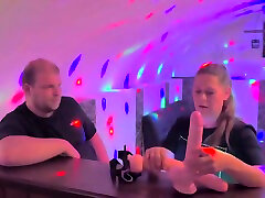 Pegging Doggy With A Huge Dildo At The Party