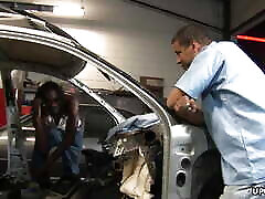 Giselle Ryan and Misty Stone, two eager girls, bang a big-cocked black man.