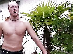 Long-haired dude drilling blonde fat pussy