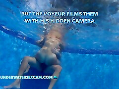 This couple thinks no one knows what they are doing underwater in the new mom forward son but the voyeur does