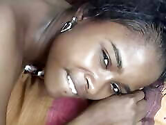While tasting every inch of his BBC her ebony tunnel of love starts craving sex