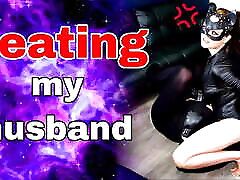 Beating my Husband! Femdom Ballbusting CBT Punching Kicking Slapping bokep dog com dedy sexe Discipline Real Homemade Amateur