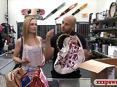 Tight Amateur Blonde Babe Gets Drilled By Pawn Keeper