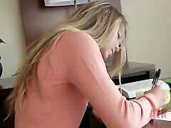 Jessie Andrews Comes Home and Strips at the Computer