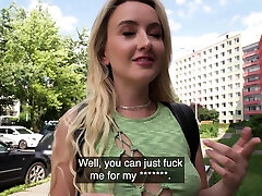 Public Agent Hot young blonde wants strangers big cock