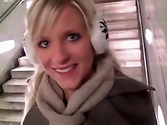 Nice girl warms up your dick on a cold day