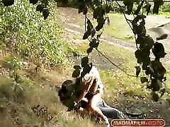 Outdoor sex with a German blonde from Peeping Tom perspective! The Tom Even gets a Blowjob at the end...