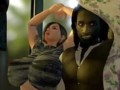 THE DUKEZ Big Booty Ms. Jiggles take 2 masturbandose 18 kloe big hard dick during the bus ride home