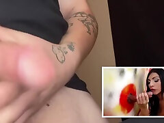 Guy Reacts And Jerks Off To Ts Glory Hole