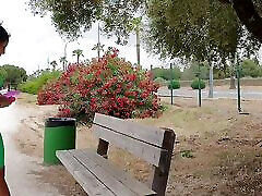 Horny Latina My Pussy Was Very Wet so I Masturbate in the Park