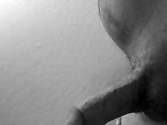 seconds hands free cum slo-mo in black & white