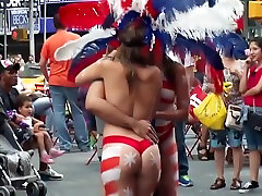 Times Square, Topless And hala ki beti Painted Nudes I