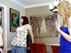 Charming Friends Decide to Kiss Each Other and Experience an Unforgettable Lesbian Threesome