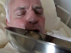 Patient Must Drink Piss from The Crushing Bowl by Femdom Austria