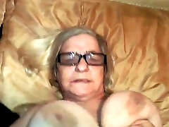 A granny named Lyn - very old big cock art grandma gets cum on