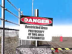 Area 51. Super fuck system. Sci-Fi female android fucks a girl in a bunker