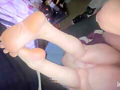 Fucking Her Beautiful Pussy lick rim tube Sucking Her Toes
