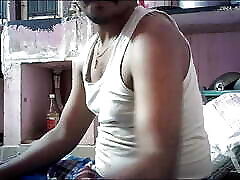 Indian house wife romantic kissing