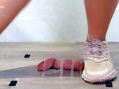 Ambers CBT Workout - Extreme Cock and Balls Trample in Trainers