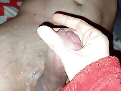 Stepmom films how she milks me the cream. Two handjob videos in one.