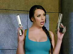TRANS ANGELS - Tomb Raider Chanel Santini Escapes From A Temple But Can&039;t Escape From Damien&039;s Dick