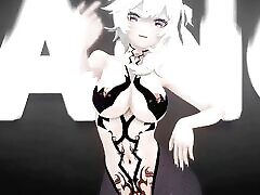 Genshin Impact Eula Hentai Dance Good Night Kiss White Hair Color Edit Smixix