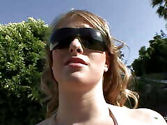 Sucking the guys cum was a thrill for a naughty blonde with a big ass