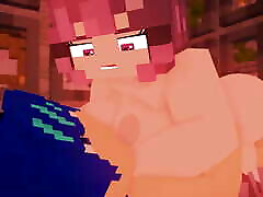 Minecraft دختر fucks در دختر تصادفی-Minecraft, mod انیمیشن