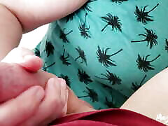 PERFECT HANDJOB - I empty his balls on his t-shirt