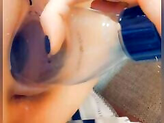 German Sub Sklavins Slave Training with Different Things From Bottle to Huge Sextoys