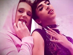 Femboys Foxy Alex and Benny Fox loves cock