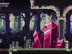 Flip Witch Pixel caroline maid2 Game Ep.8 gender bender witch and giant goblin queen catfight !