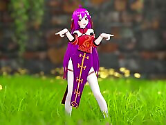 Chinese Girl Model 22 Undress Dance Hentai Mmd 3D Purple Hair Color Edit Smixix