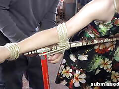 Lenna Ross Tied up morena shortinho socado dancando funk Dominated by Submissed