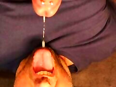 pumping & branding cock with facial
